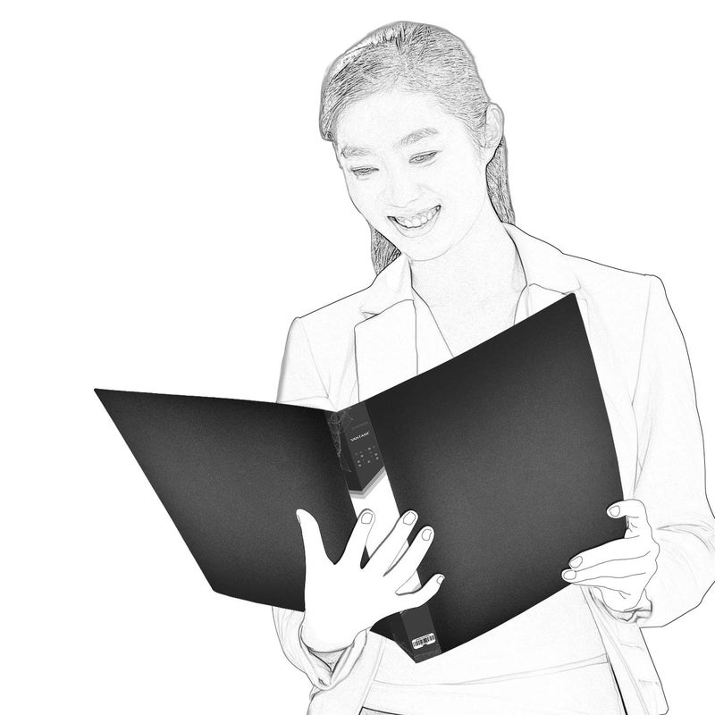 Vantasii Presentation Book 40 Clear Pockets Sleeves Protectors Art Portfolio Clear Book for Artwork, Report Sheet, Letter (16.5x12.1inch) - Image 4